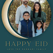 "Eid Moon Photo" - Eid Cards in Sherpa by Becky Nimoy - Detail
