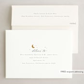 "Eid Mubarak" - Eid Cards in Golden by Hudson meet Rose - FREE Recipient Addressing