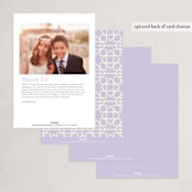 "Festive Shapes" - Eid Cards in Periwinkle by Inkblot Design - Back of Card Options