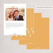 "Lantern chic" - Eid Cards in Mustard by Creo Study - Back of Card Options