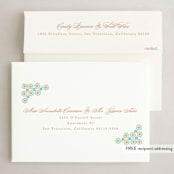 "Patterned" - Eid Cards in Neel by Creo Study - FREE Recipient Addressing