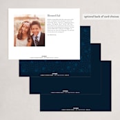 "Under the Stars" - Eid Cards in Night Blue by Pati Cascino - Back of Card Options