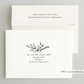 "Soft Bouquet" - Engagement Party Invitations in Gold by Jessica Williams - FREE Recipient Addressing