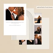 "Golden Ring" - Engagement Party Invitations in Champagne by Nicoletta Savod - Back of Card Options