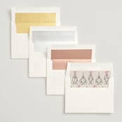 "Sparkling Champagne Tower" - Engagement Party Invitations in Petal by Jackie Crawford - Envelope Liner Options