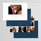 "Garden Lights" - Engagement Party Invitations in Navy by Hooray Creative - Back of Card Options