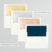 "Garden Lights" - Engagement Party Invitations in Navy by Hooray Creative - Envelope Liner Options