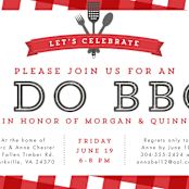 "I Do BBQ" - Engagement Party Invitations in Ketchup by Lea Delaveris - Detail