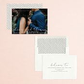 "Etched in love" - Engagement Party Invitations in Cloud by Stacey Meacham - Assembled