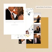 "Romance" - Engagement Party Invitations in Mimosa by Nicoletta Savod - Back of Card Options