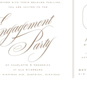 "gelt" - Engagement Party Invitations in Cocoa by chocomocacino - Detail