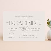 "nocturne" - Engagement Party Invitations in Tan by chocomocacino - Front