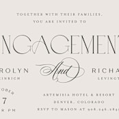 "nocturne" - Engagement Party Invitations in Tan by chocomocacino - Detail