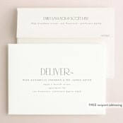 "nocturne" - Engagement Party Invitations in Tan by chocomocacino - FREE Recipient Addressing