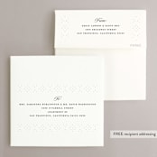 "Cocktail Napkin" - Engagement Party Invitations in Noir by Gwen Bedat - FREE Recipient Addressing