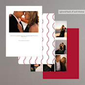 "wavy oval" - Engagement Party Invitations in Wine by Cass Loh - Back of Card Options