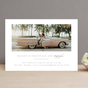 "Cinemascopic" - Engagement Party Invitations in Moonstone by Creo Study - Front