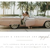 "Cinemascopic" - Engagement Party Invitations in Moonstone by Creo Study - Detail