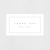 "krista" - Engagement Party Favor Stickers in Salt by Stephanie Hawkes - Front