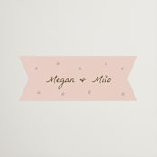 "Cup of Love" - Engagement Party Favor Stickers in Petal by Ani Somi - Front