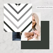 "Photogenic" - Wedding Favor Tags in Granite by Corinne Malesic - Back of Card Options