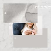 "Sausalito" - Wedding Favor Tags in Cloud by Mansi Verma - Back of Card Options