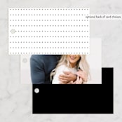"Modern Editorial" - Wedding Favor Tags in Ink by Ana de Sousa - Back of Card Options