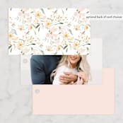 "Garden Engagement" - Wedding Favor Tags in Blush by Itsy Belle Studio - Back of Card Options