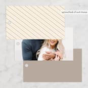"Cinemascopic" - Wedding Favor Tags in Moonstone by Creo Study - Back of Card Options