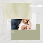 "Garden Gate" - Wedding Favor Tags in Leaf by Kristie Kern - Back of Card Options
