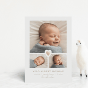 "our little sweetheart" - Birth Announcements in Fawn by Jen Tips - Front