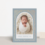 "Star Bright" - Birth Announcements in Slateblue by Meggy Masters - Front