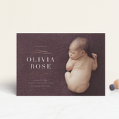"Jubilee" - Birth Announcements in Milk by Lauren Chism - Front