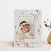 "Grace" - Birth Announcements in Rose by Nicoletta Savod - Front