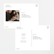 "Botanica Frame" - Birth Announcements in Vanilla by Laura Hankins - Back of Card Options