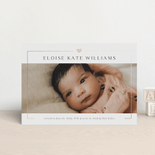 "Lovely" - Birth Announcements in Ink by Kasia Labocki - Front