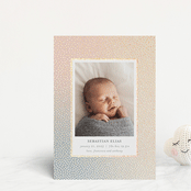 "Mini Confetti" - Birth Announcements in Sunrise by Townsend Majors - Front