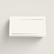 "Formal lines" - Foil-Pressed Place Cards - Beef in Quartz by Creo Study - Blank front