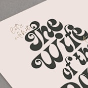 "Wife of the Party" - Bachelorette Party Invitations in Blush by Baumbirdy - Close-Up