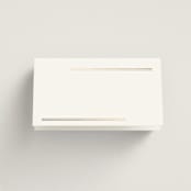 "Formal lines" - Foil-Pressed Place Cards - Chicken in Quartz by Creo Study - Blank front