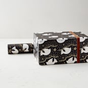"Peaceful Doves" - Wrapping Paper Roll in Midnight by Elly