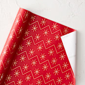"Traditional Red and Gold" - Wrapping Paper Roll in Peppermint by Roseanne Kenny