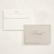"Gilded" - Flat Foil-Pressed Graduation Thank You Cards in Cream by Tamara Hilje - Card with Envelope