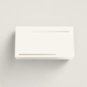 "Formal lines" - Foil-Pressed Place Cards - Fish in Quartz by Creo Study - Blank front