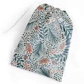 "Winter Berry in Frost Large" - Fabric Gift Bag in Frost by Nina Leth - Overview