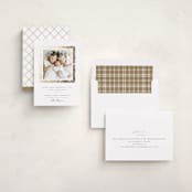 "Every Good Gift" - Holiday Birth Announcement Cards in Snowball by Robert and Stella - Assembled