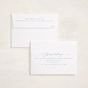 "Our Perfect Gift" - Holiday Birth Announcement Cards in Blue Jay by Creo Study - FREE Recipient Addressing
