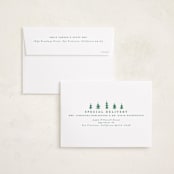"Merry Little Trees" - Holiday Birth Announcement Cards in Icicle by Jennifer Holbrook - FREE Recipient Addressing