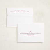 "Crisp Bow" - Holiday Birth Announcement Cards in Crisp Bow by Olivia Raufman - FREE Recipient Addressing