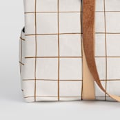 "Montauk" - Fillmore Duffle in Cocoa by Carolyn Nicks - Fabric Detail